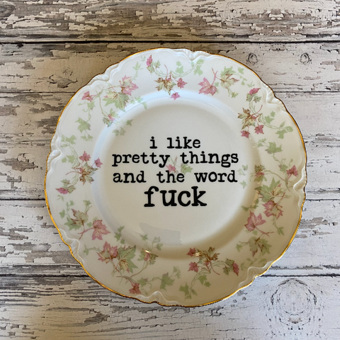 pretty little creeps - Upcycled Funny Plates, Pretty Things ,Gift Shop