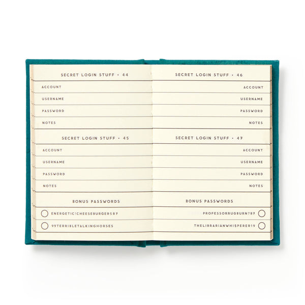 Chronicle Books - Brass Monkey Definitely Not My Passwords - Password Diary