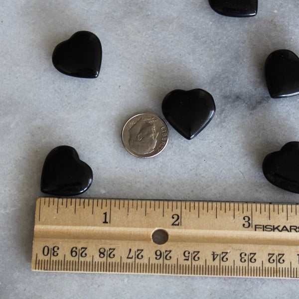 Pebble House - Obsidian 20mm Heart (Crystals & Stones)