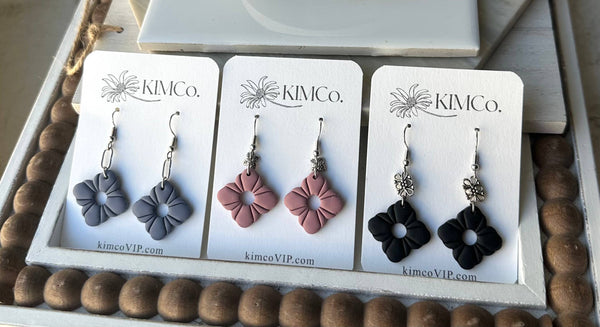 KIMCo. - Polymer Clay Scallop Boho Earrings