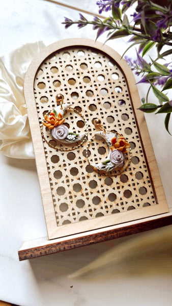 Everything Ky and I - Floral Gold Foiled Moons