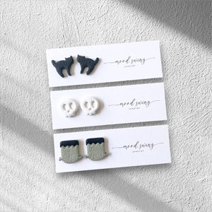 Mood Swing Jewelry - Spooky Season Collection | Polymer Clay Studs