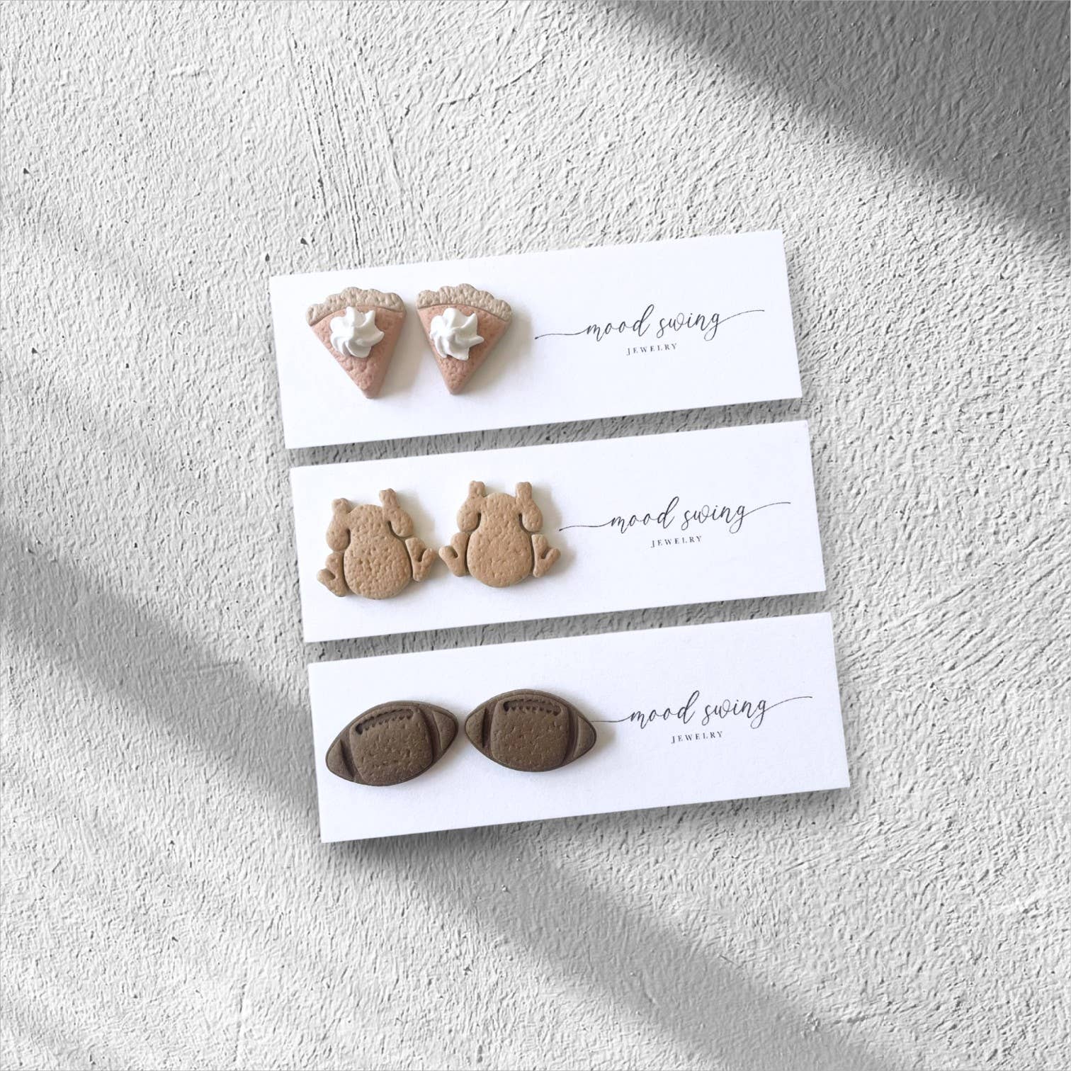 Mood Swing Jewelry - Give Thanks Collection | Polymer Clay Studs