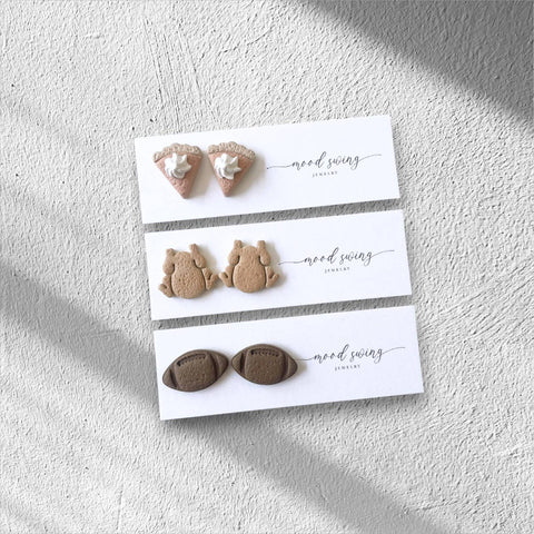 Mood Swing Jewelry - Give Thanks Collection | Polymer Clay Studs