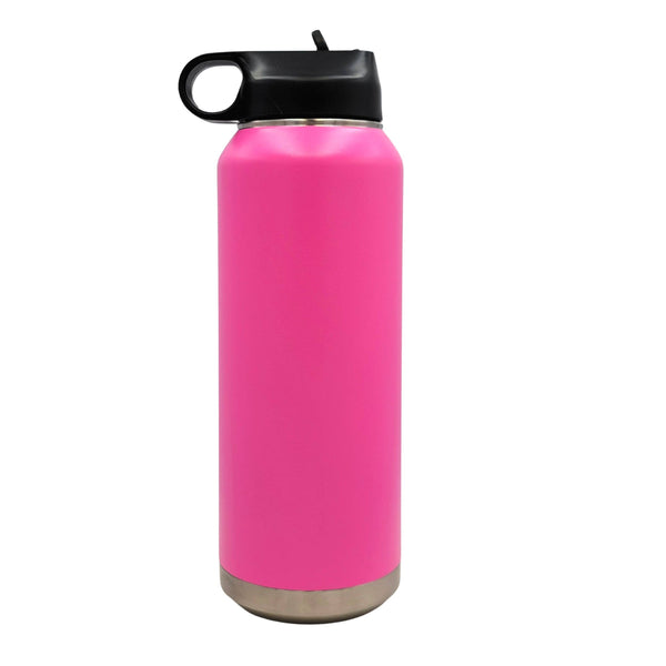 Mandala State Home Water Bottle - All 50 States Available: Idaho / Black