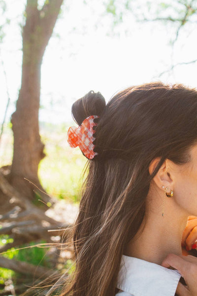 Shop Andi - Cardinal Gingham Claw Clip
