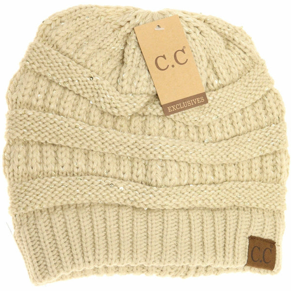 C.C Beanie - Sequin CC Beanies HAT730