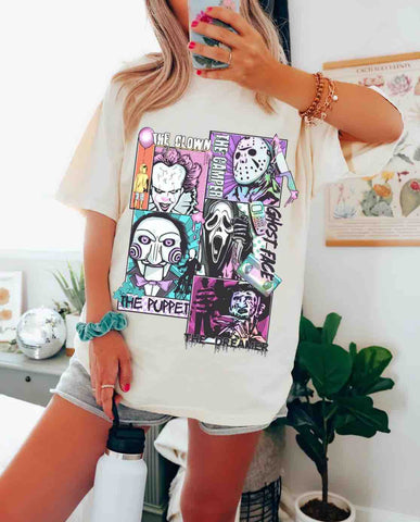OVERSIZED COLORFUL HORROR COLLAGE