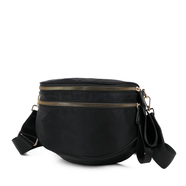 Paulina Nylon Waterproof Multi-Compartment 10" Crossbody Bag