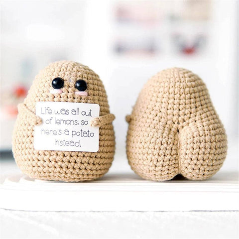 TOMOPOD LLC - Handmade Crochet Positive Potato, Cute Amigurumi Potato