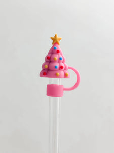 Harris Girls & Co. - Straw Cover 10MM "Pink Christmas Tree"