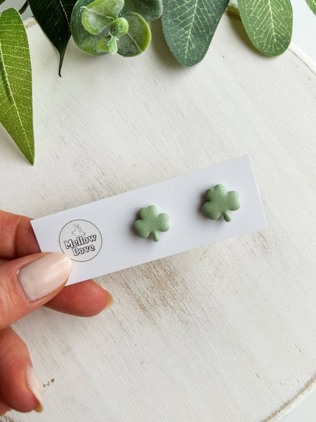 Mellow Dove Designs - St. Patrick's Day Studs | Unique Clay Earrings