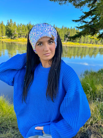 C.C Beanie - Cluster Sequin Head Wrap HWE0012