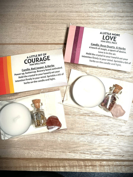 Elemental Earth Shop - Mini Intention Spell Packs Travel Pack