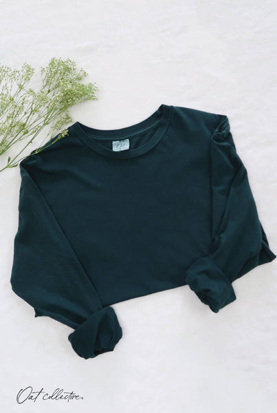 OAT COLLECTIVE - PREMIUM BASIC Mineral Washed Long Sleeve