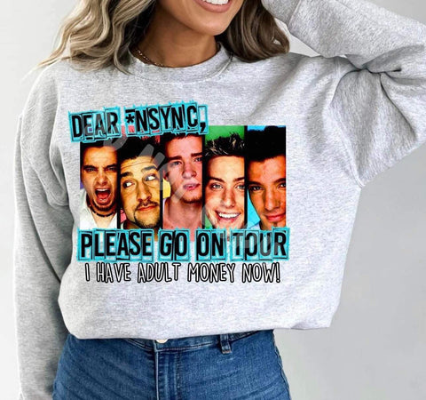 DEAR NSYNC PLEASE GO ON TOUR I HAVE ADULT MONEY NOW