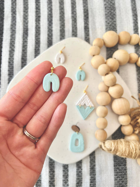 SeizeTheClayJewelry - Monstera Clay Earrings, Monstera Leaf Earrings