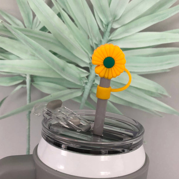 iconic mi - Straw Cover Daisy 10mm Straw: White
