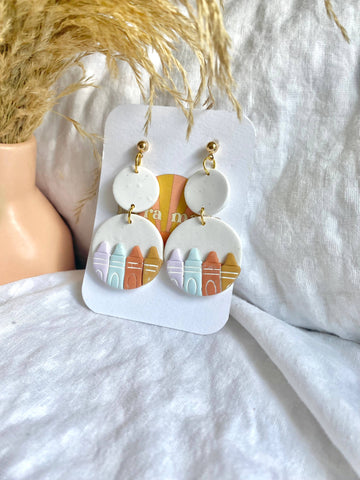 Terra Made - Crayola crayon dangle earrings