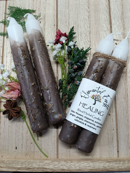 Elemental Earth Shop - Healing Herbal Intention Candles