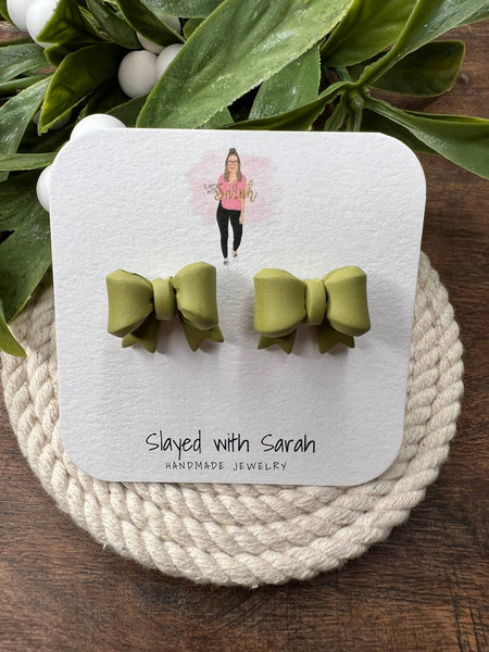 Slayed With Sarah - Crossover Bow Studs 