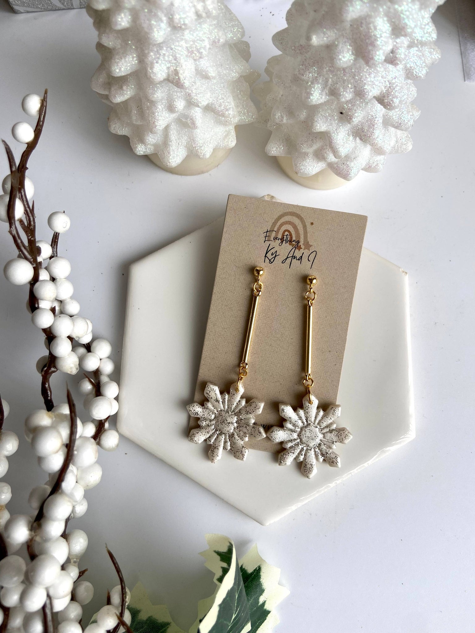 Everything Ky and I - Long Dangle Snowflakes