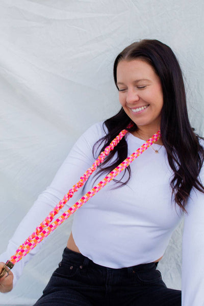 Shop Andi - Andi x Katie Lynn Bright Checkered Lanyard