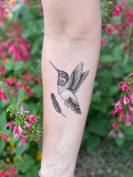 NatureTats - Hummingbird Temporary Tattoo