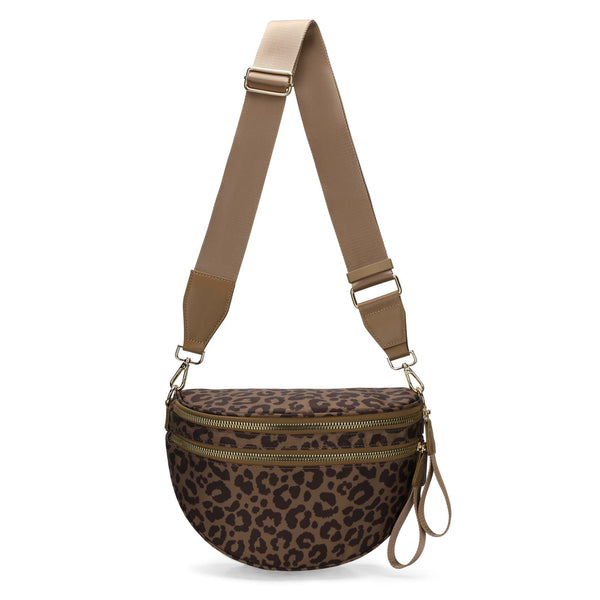 Paulina Nylon Waterproof Multi-Compartment 10" Crossbody Bag