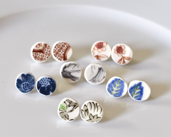 The Broken Plate Pendant Co - Broken Plate Stud Earring  