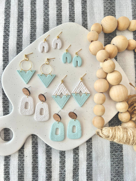 SeizeTheClayJewelry - Monstera Clay Earrings, Monstera Leaf Earrings