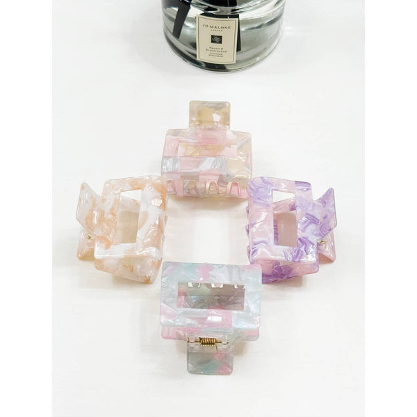 Love and Repeat - Marble Tortoise Acrylic Medium Hair Claw Clip