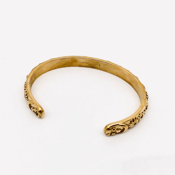 Mio Queena - 18K Gold Plated Stainless Steel Star Moon Sun Cuff - FGS/MS
