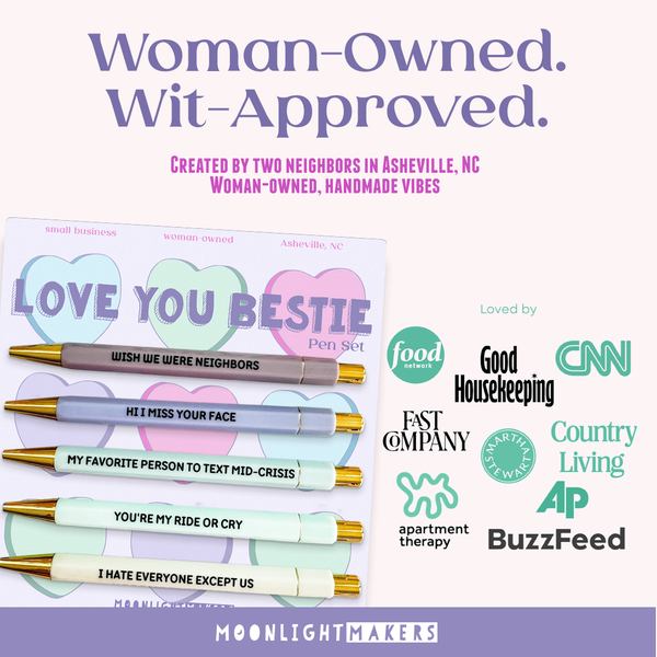 Moonlight Makers - Love You Bestie - Pen Set - Gift, Birthday