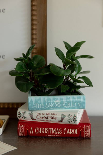 Steel Mill and Co. - Stacked Book Planter, A Christmas Carol