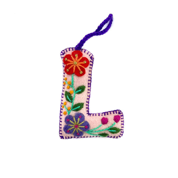 Ornaments 4 Orphans - Colorful Letter Ornament Bundle ACELMS, 6 Pack
