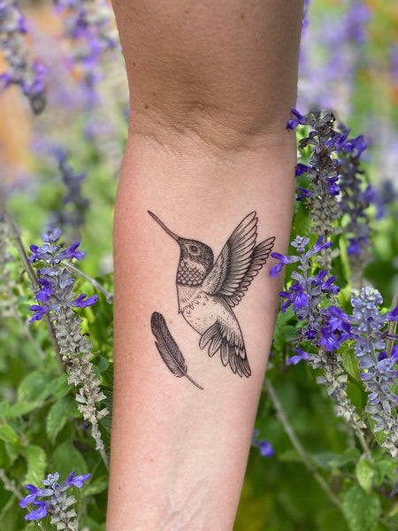 NatureTats - Hummingbird Temporary Tattoo