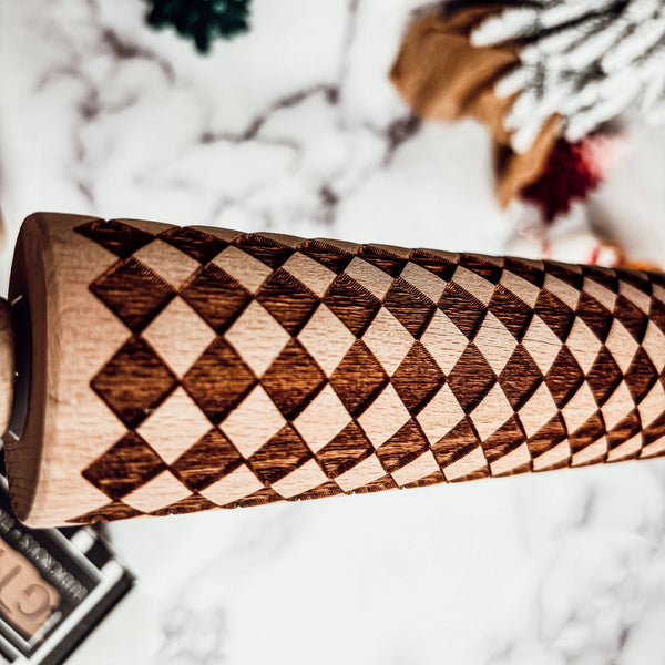 Gia Roma - Christmas Kitchen Gifts, Wood Rolling Pin for Holiday Cookie