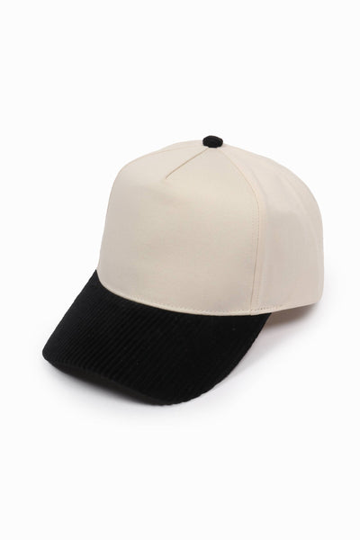 David And Young - Corduroy Brim 5 Panel Baseball Cap