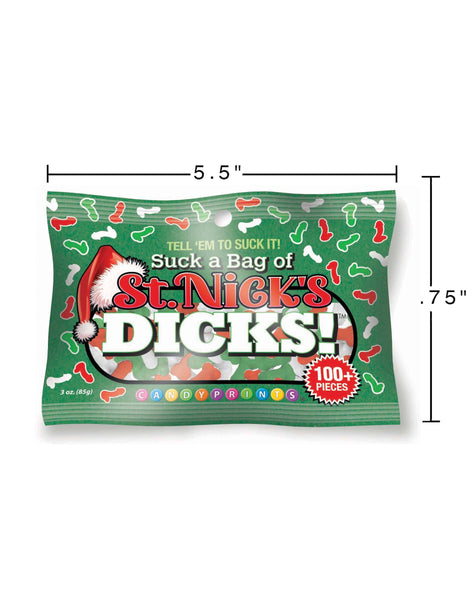 Little Genie Productions - Suck a Bag of St. Nicks Dicks Candy - 3oz Bag