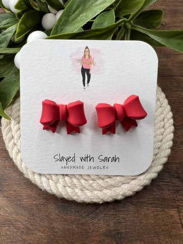 Slayed With Sarah - Crossover Bow Studs 