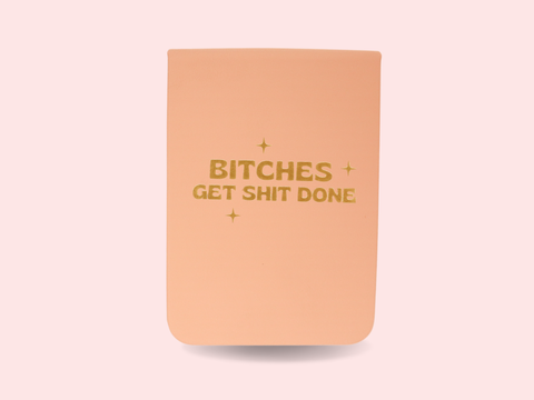 Properly Improper - Bitches Get Shit Done - Leatherette Pocket Journal