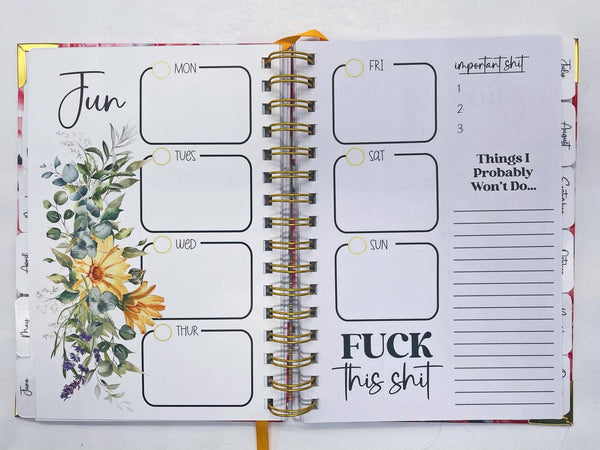 DIYxe - Get Shit Done | Undated Planner | Sweary | Stationary