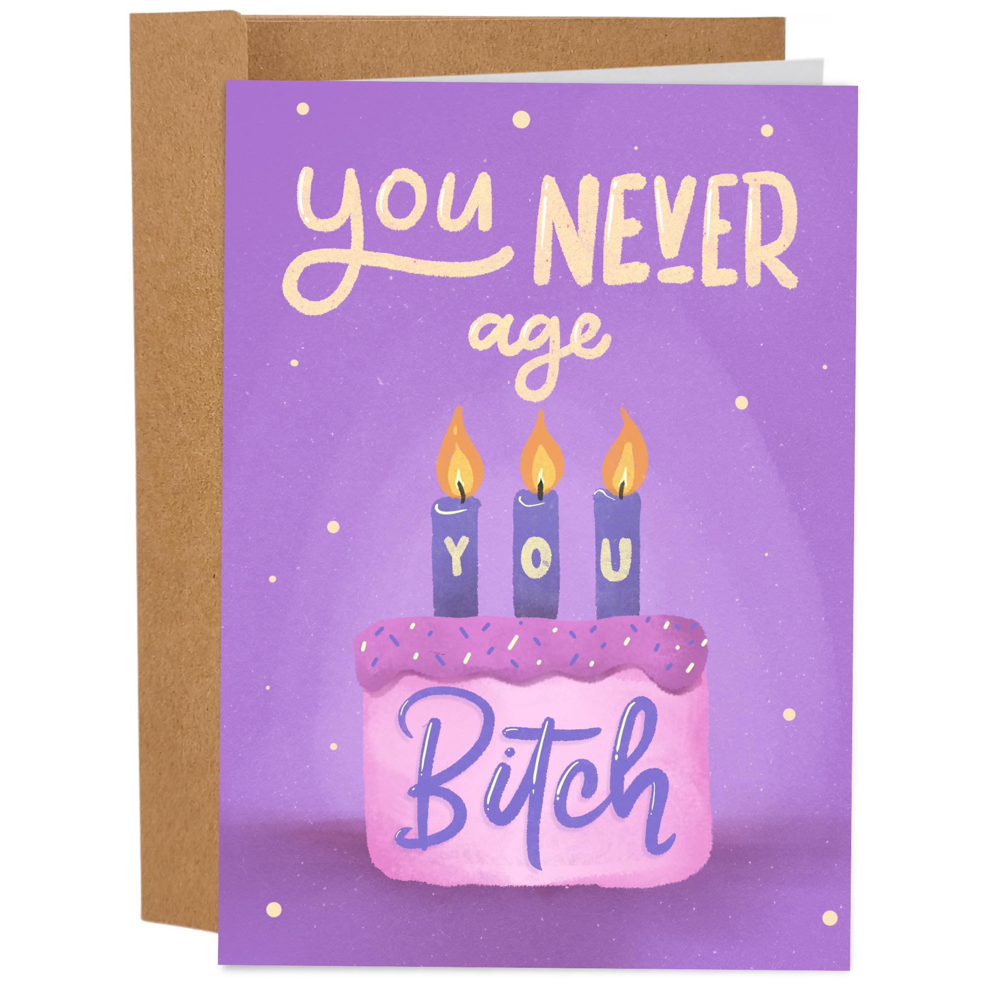 Sleazy Greetings - Never Age Humor Birthday Card - Funny Birthday Card
