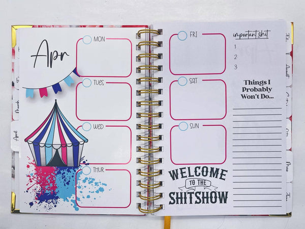 DIYxe - Get Shit Done | Undated Planner | Sweary | Stationary