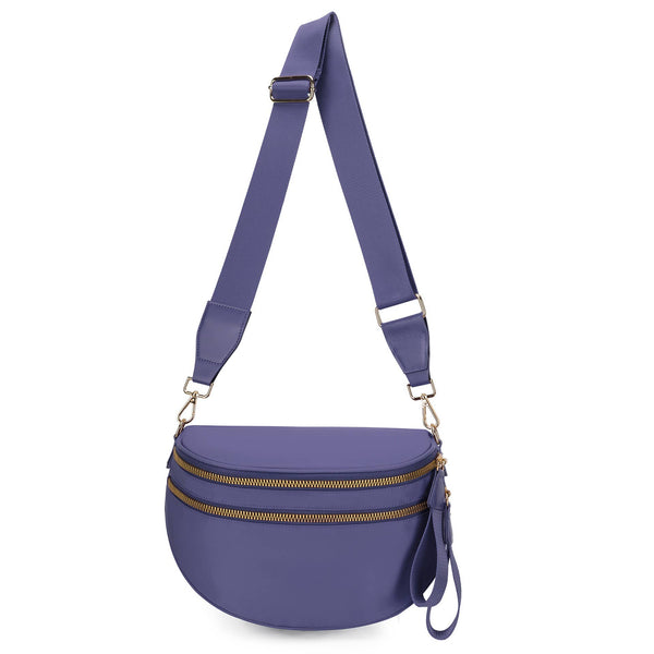 Paulina Nylon Waterproof Multi-Compartment 10" Crossbody Bag