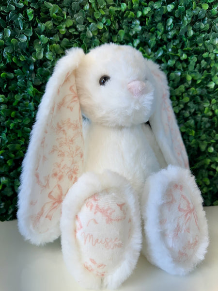 Personalized Printed Easter Bunny- White