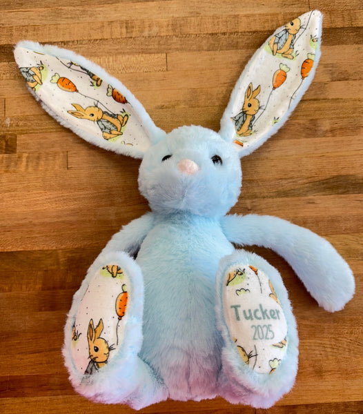 Personalized Printed Easter Bunny- Blue