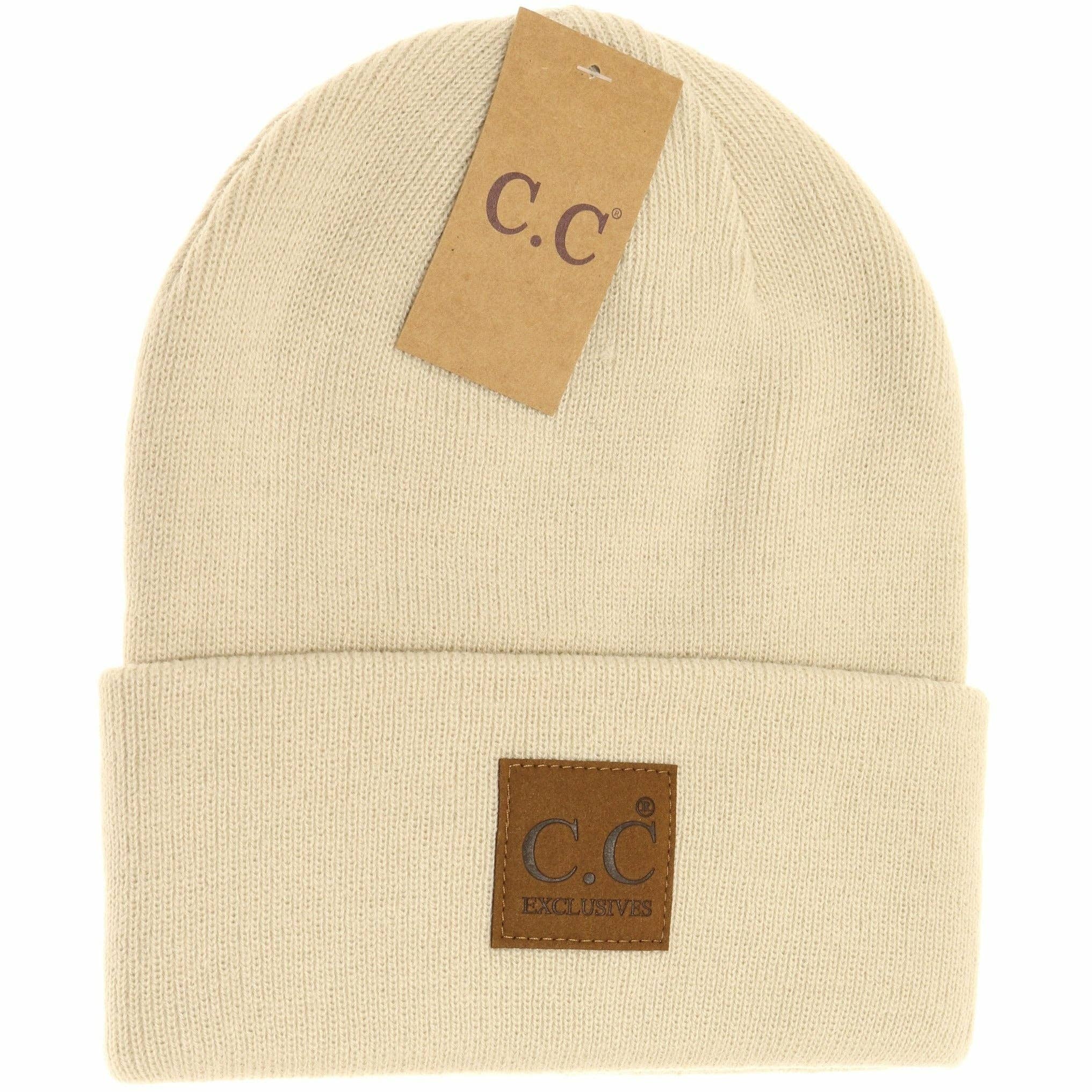 C.C Beanie - Unisex Classic Oversized Logo CC Beanie HTM1