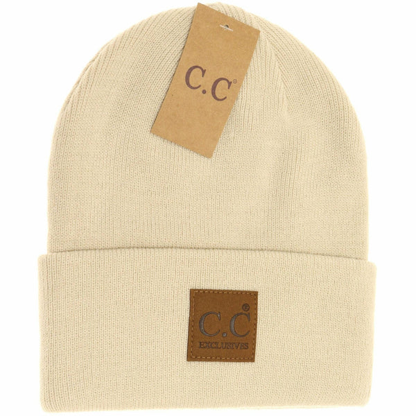 C.C Beanie - Unisex Classic Oversized Logo CC Beanie HTM1